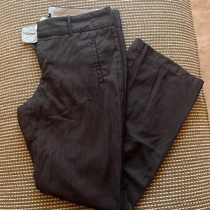 EUC dockers striped pant dark brown size 10P